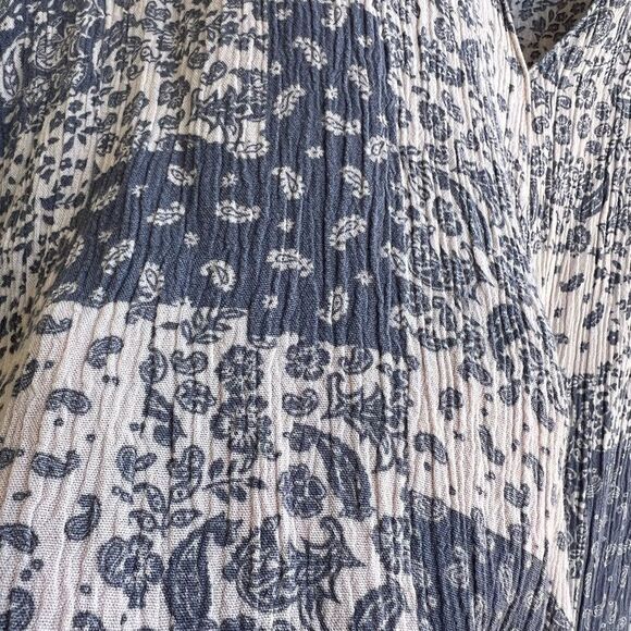 Dressforum Los Angeles Boho Patchwork Print Rayon Blouse L - Picture 7 of 11